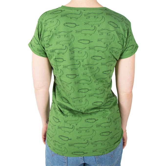 CROCODILES Frauen Shirt Grün from Kipepeo-Clothing