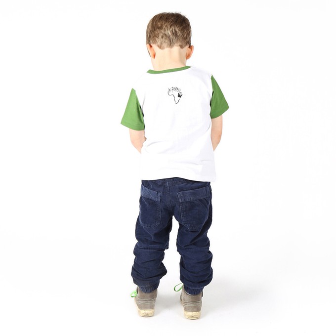 NYANI Kinder Shirt Weiß from Kipepeo-Clothing