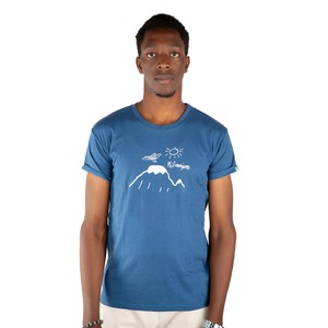 KILIMANJARO Männer Shirt Blau from Kipepeo-Clothing