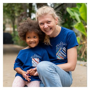 BABY-TURTLE Kinder Shirt Mitternachtsblau from Kipepeo-Clothing