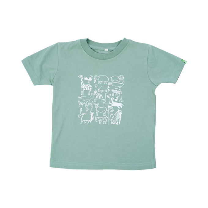 SERENGETI Kinder Shirt Mintgrün from Kipepeo-Clothing