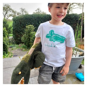 CRICODILE Kinder Shirt Weiß from Kipepeo-Clothing