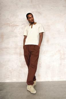 BOWIE - Organic cotton trousers - Chocolate via KOMODO