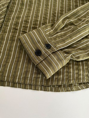 RIO - Organic Cotton Shirt - Green Stripe from KOMODO