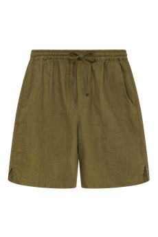 JERRY - Linen Shorts Khaki via KOMODO