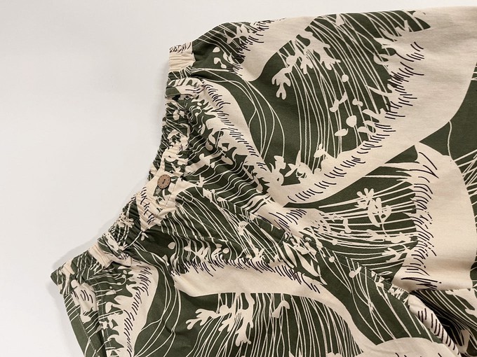 SAFARI - Womens Organic Cotton Trouser - Wave Print from KOMODO