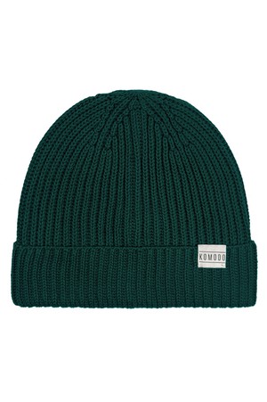 TOWN - GOTS Organic Cotton Beenie Hat Green from KOMODO