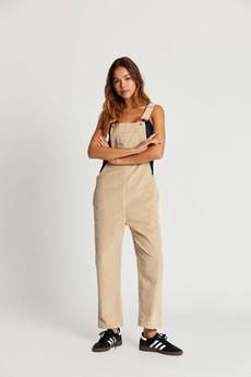 JOY - Organic Cord Dungaree Winter White via KOMODO