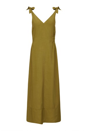 MARNIE - Rayon Dress Khaki from KOMODO
