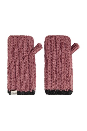 RAFI RIB Fleece Lined Mitten - Dusty Pink from KOMODO
