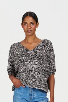 TERESA Organic Cotton Jumper - Black & White via KOMODO