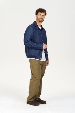 NILE Organic Cotton Chambray Jacket - Mid Wash from KOMODO