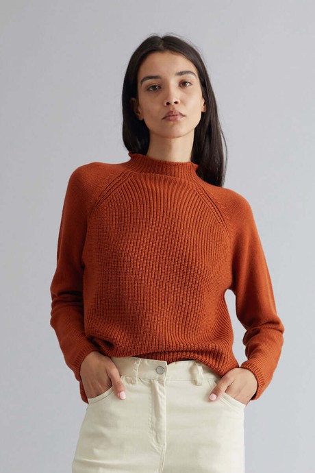 KATTY - Fine Merino Jumper Tobacco from KOMODO