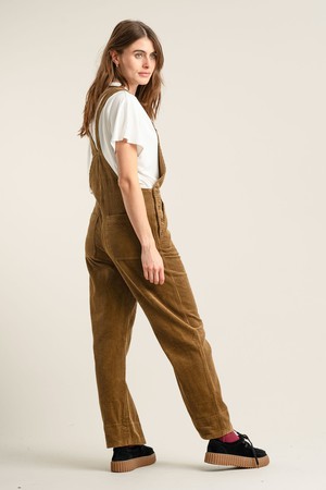 LENI Organic Cotton Cord Dungaree - Olive from KOMODO