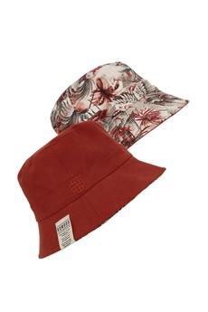 BUCKY REVERSABLE Organic Cotton Hat Tropic Red from KOMODO