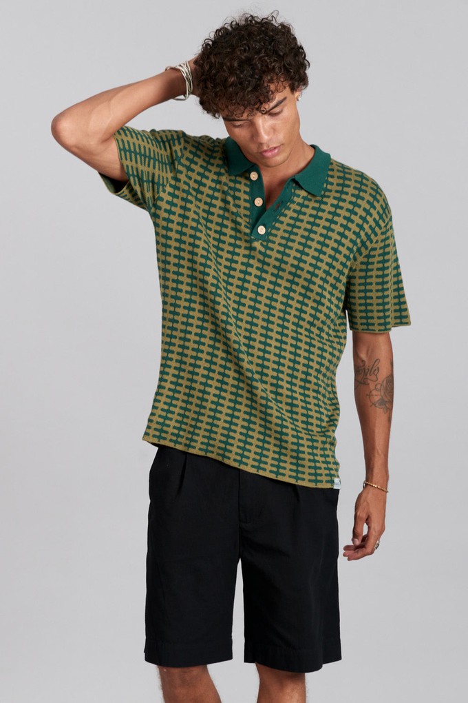 CAL - Organic Cotton Polo Top Green from KOMODO