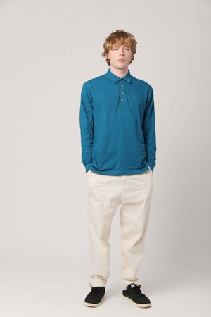 GENESIS - GOTS Organic Polo Top Teal Blue from KOMODO