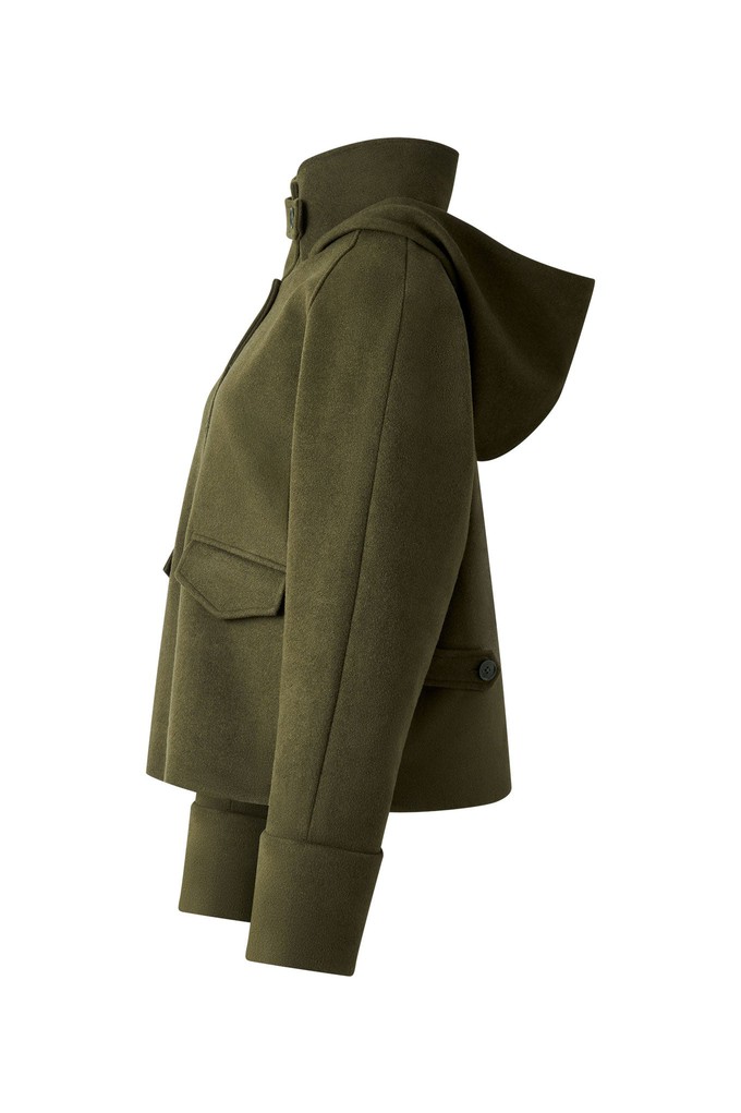 WICKER Recycled Wool Poly Coat - Olive from KOMODO