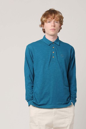 GENESIS - GOTS Organic Polo Top Teal Blue from KOMODO