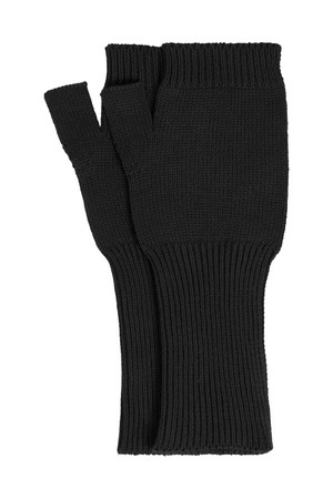 JAS GOTS Organic Cotton Fingerless Gloves - Black from KOMODO