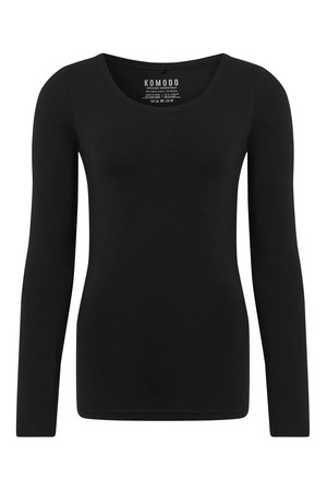 DARCEY Top - GOTS Organic Cotton Black from KOMODO