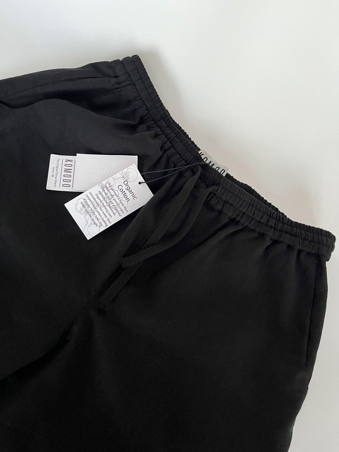 MAKULU - Organic Linen Cotton Trouser - Black from KOMODO