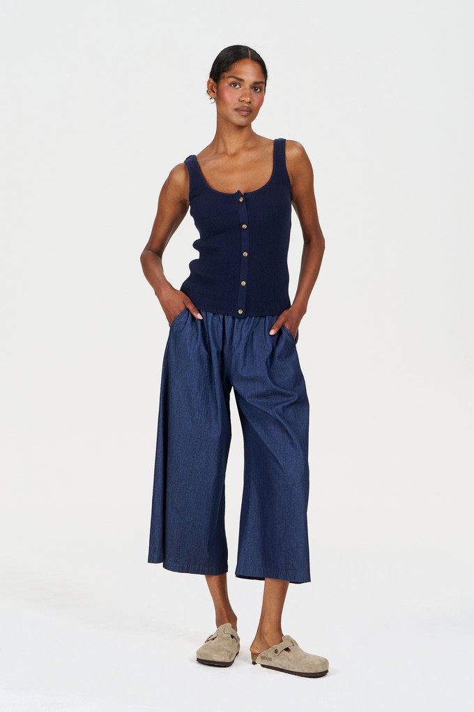 COVE Vest Organic Cotton Vest - Navy from KOMODO