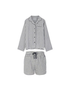 JIM JAM Womens - GOTS Organic Cotton Pyjama Shorts Set White from KOMODO