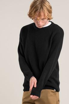 SERGIO - Mens Organic Cotton Jumper Black via KOMODO