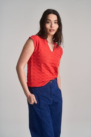 POLLY Organic Cotton Vest - Pink from KOMODO