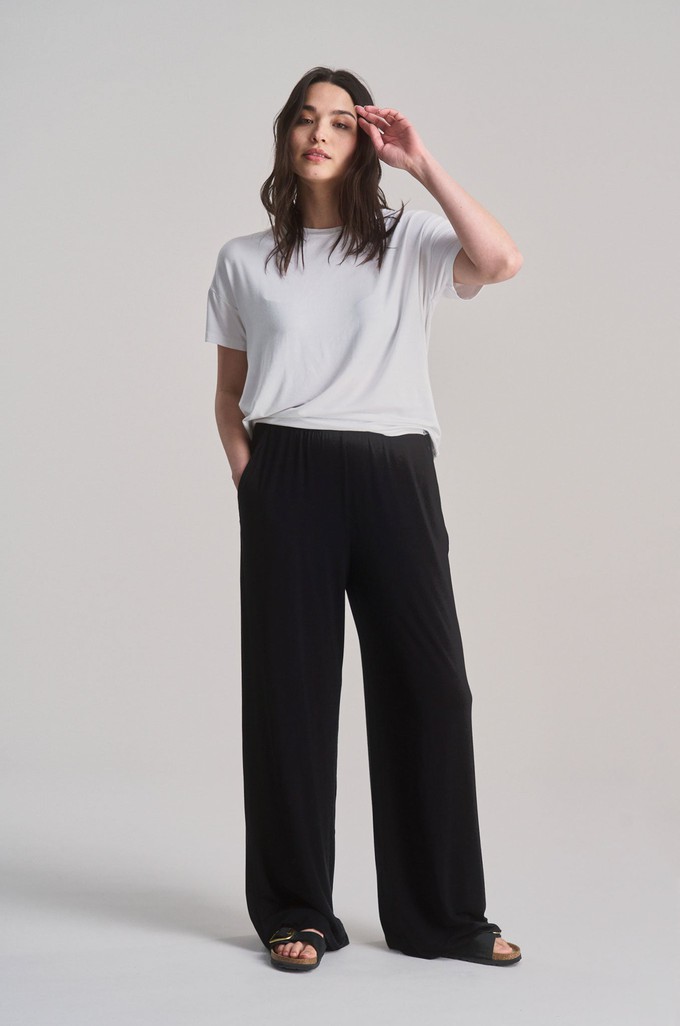BINITA - Modal Jersey Trouser - Black from KOMODO