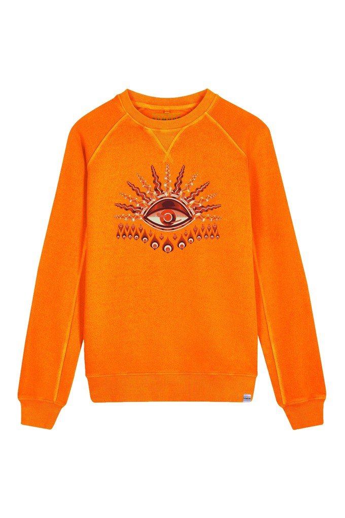 KOMODO'S EYE Organic Cotton Crewneck Orange from KOMODO