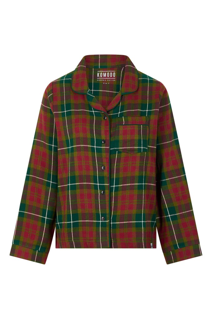 JIM JAM Womens - GOTS Organic Cotton Pyjama Shorts Set Green from KOMODO