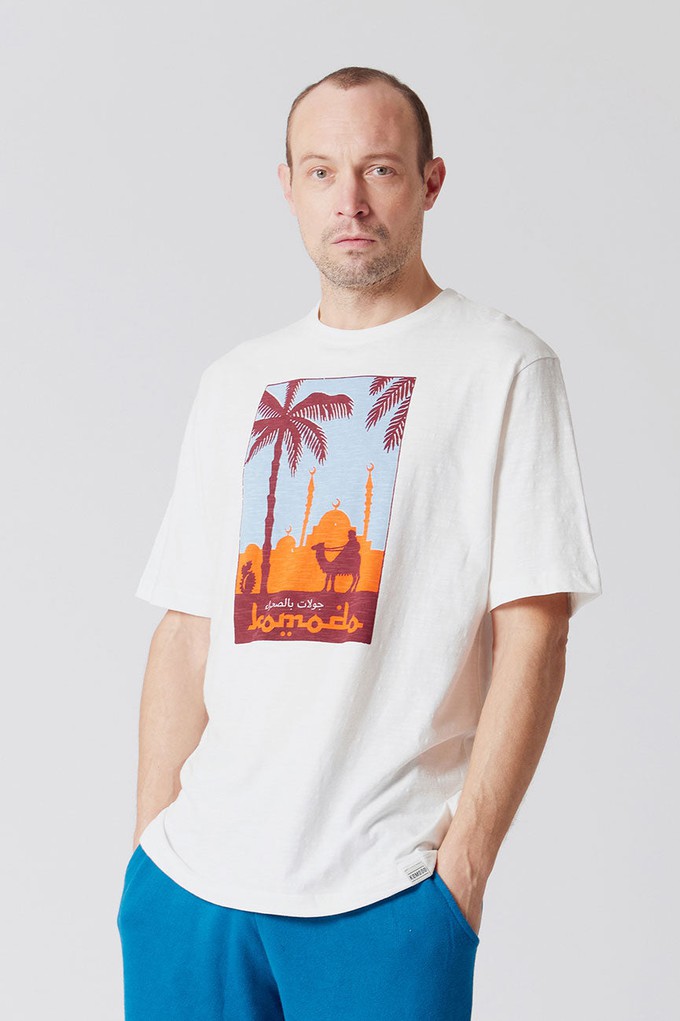 DESERT TOURS - Organic Cotton Tee Off-White from KOMODO