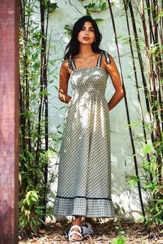 HOYA - Organic Cotton Summer Check Dress via KOMODO