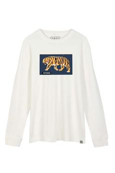 HAKON BENGAL TIGER - GOTS Organic Cotton Tee Off White from KOMODO