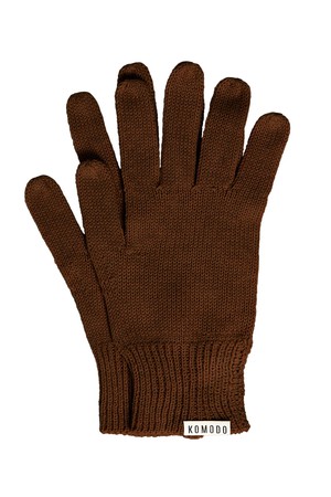 CITY GOTS Organic Cotton Gloves - Hazelnut Brown from KOMODO