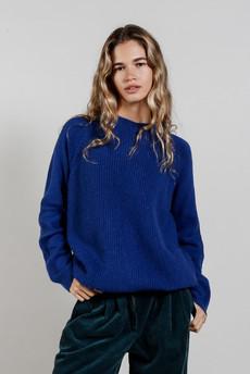ATLANTA Wool Blend Jumper - Navy via KOMODO