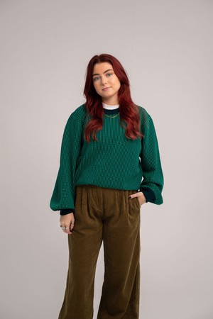 HOPE - Organic Cotton Jumper Teal from KOMODO