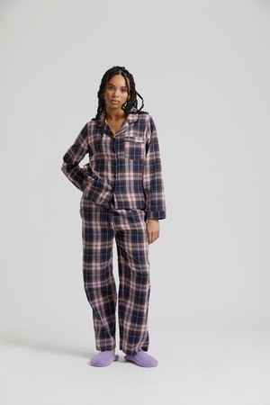 JIM JAM - Womens Organic Cotton Pyjama Set Dusty Mauve from KOMODO