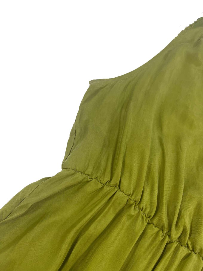WHIRLYGIG Cupro Maxi Dress Green from KOMODO