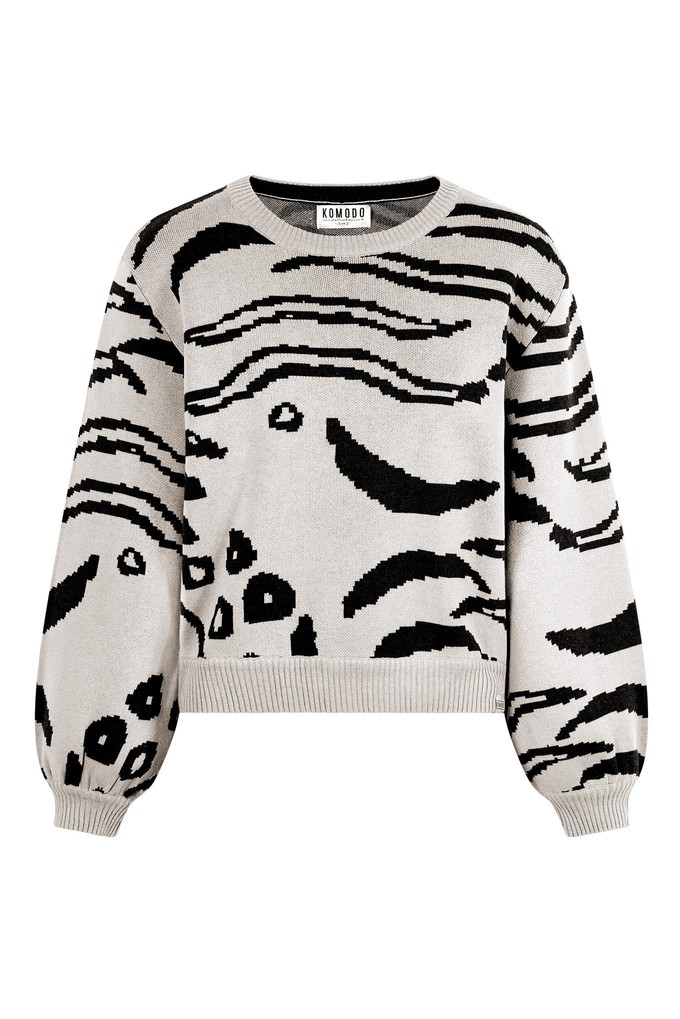 TIGER HOPE - GOTS Organic Cotton Jumper Off White from KOMODO