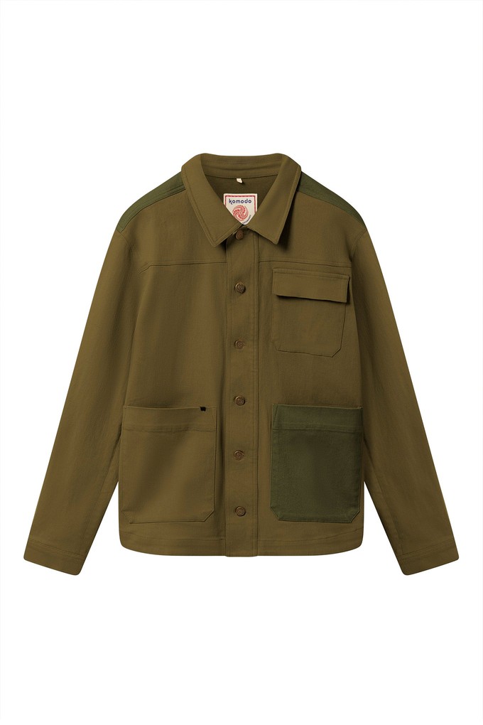 CHRISTOPHE - Organic Cotton Jacket - Green patch from KOMODO