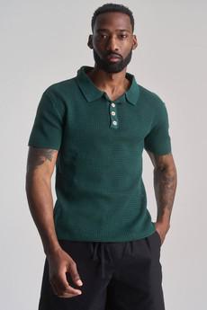 OLIVER - Organic Cotton Polo Top Dark Green via KOMODO