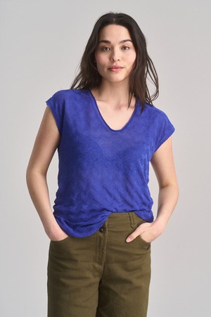 POLLY Organic Cotton Vest - Blue from KOMODO