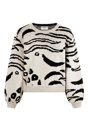 TIGER HOPE - GOTS Organic Cotton Jumper Off White from KOMODO