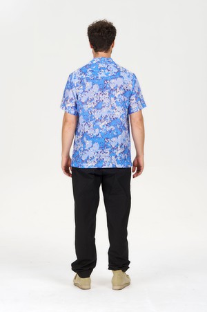 SPINDRIFT Printed Tencel Shirt - Acid Blue from KOMODO