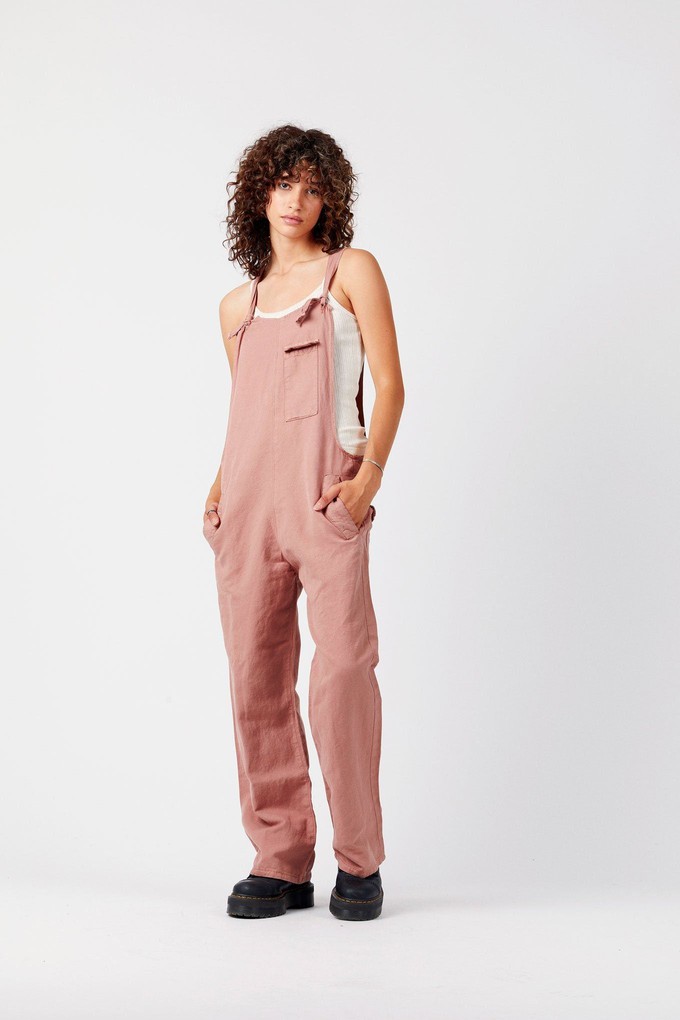 MARY-LOU Pink - Organic Cotton Dungarees by Flax & Loom from KOMODO
