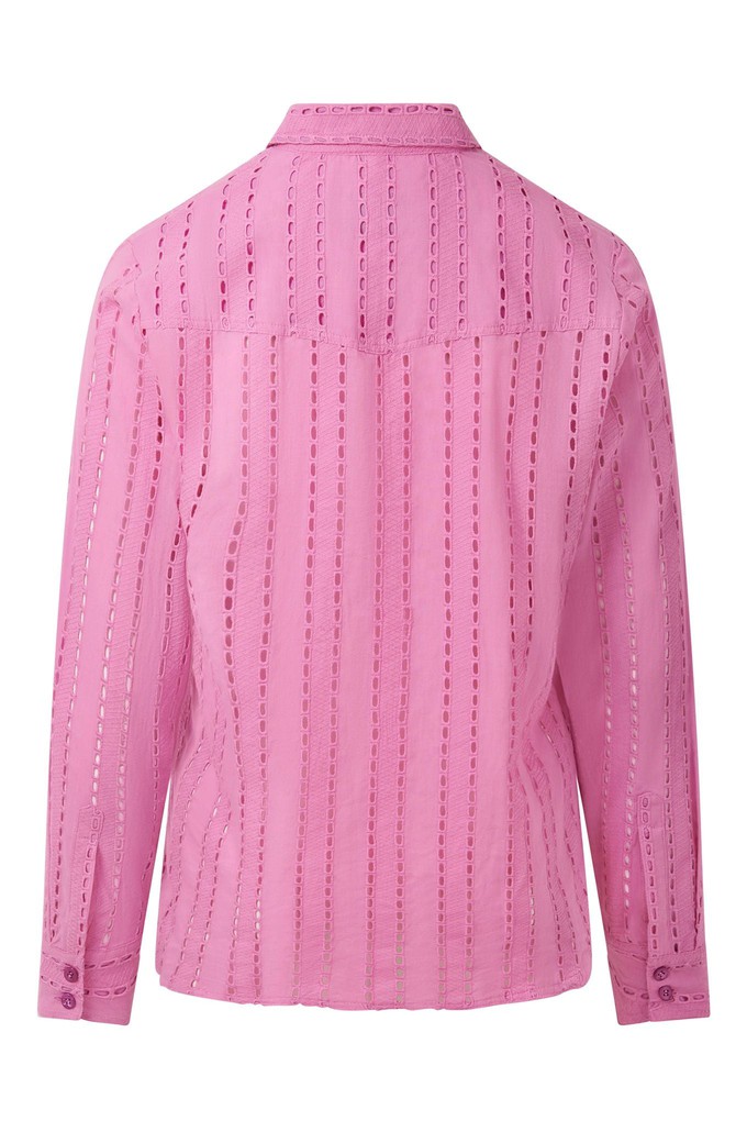 RIO - Organic Broderie Anglaise Shirt - Pink from KOMODO