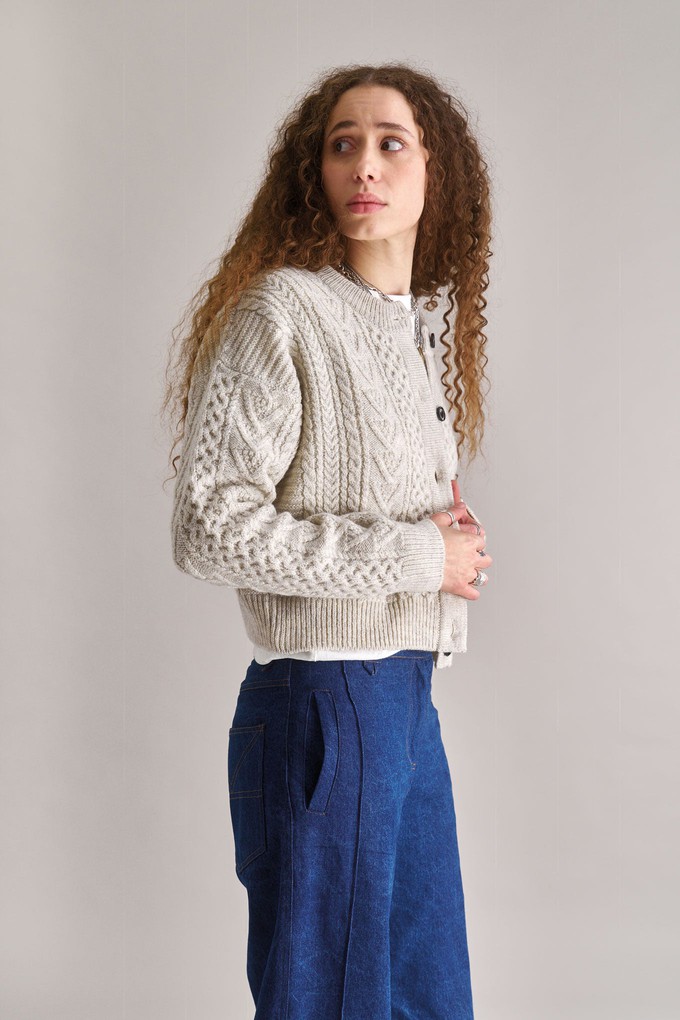 CHARLIE Lambswool Cardigan- Natural from KOMODO